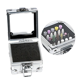 25 Holes Nail Drill Bits Storage Box