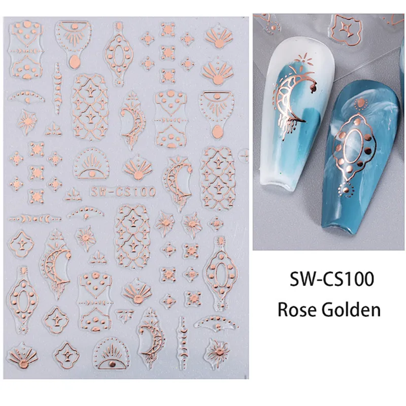 Anomalous Line Nail Stickers