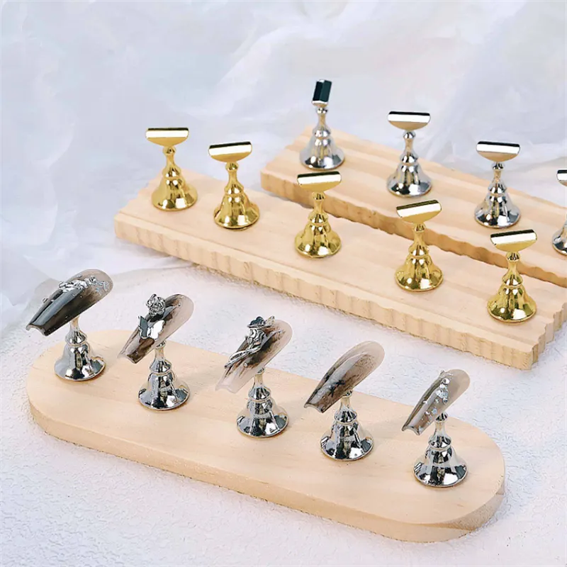 Oval Lace Wooden Nail Display Holder