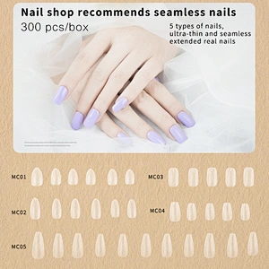 Short Frosted Nail Tips
