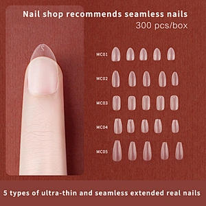 Short Frosted Nail Tips