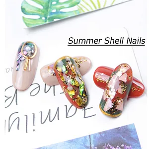 12 Grid Glitter Abalone Shell Flakes For Nail Art Decoration