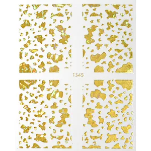 Animal Checkered Snakeskin Nail Stickers