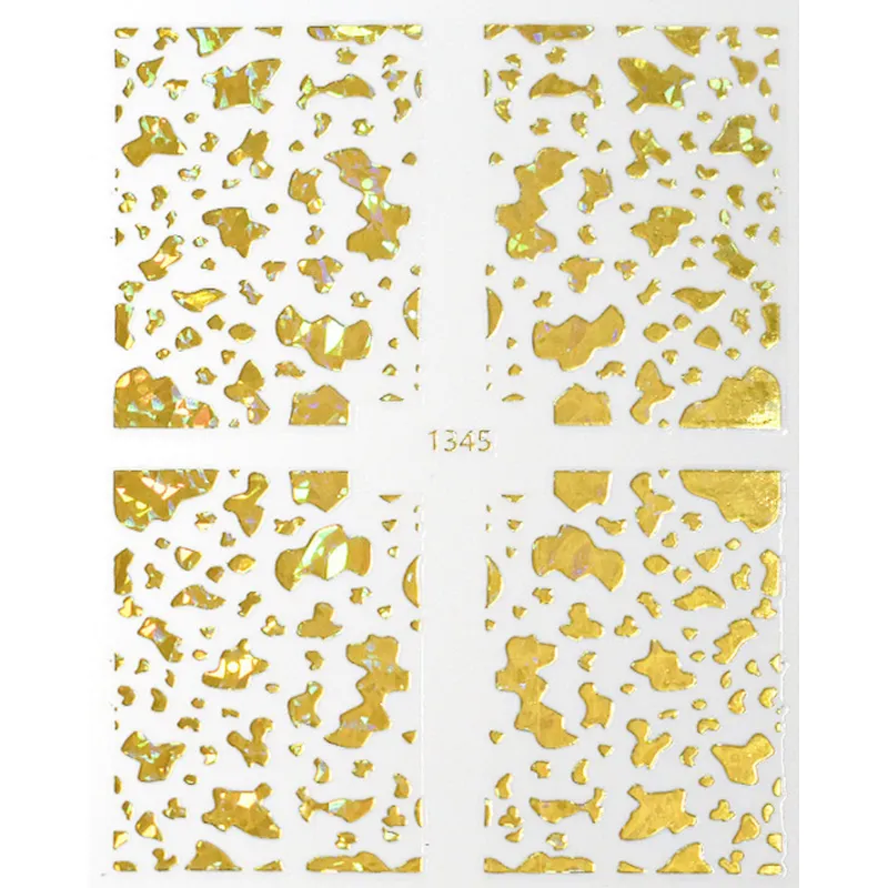 Animal Checkered Snakeskin Nail Stickers