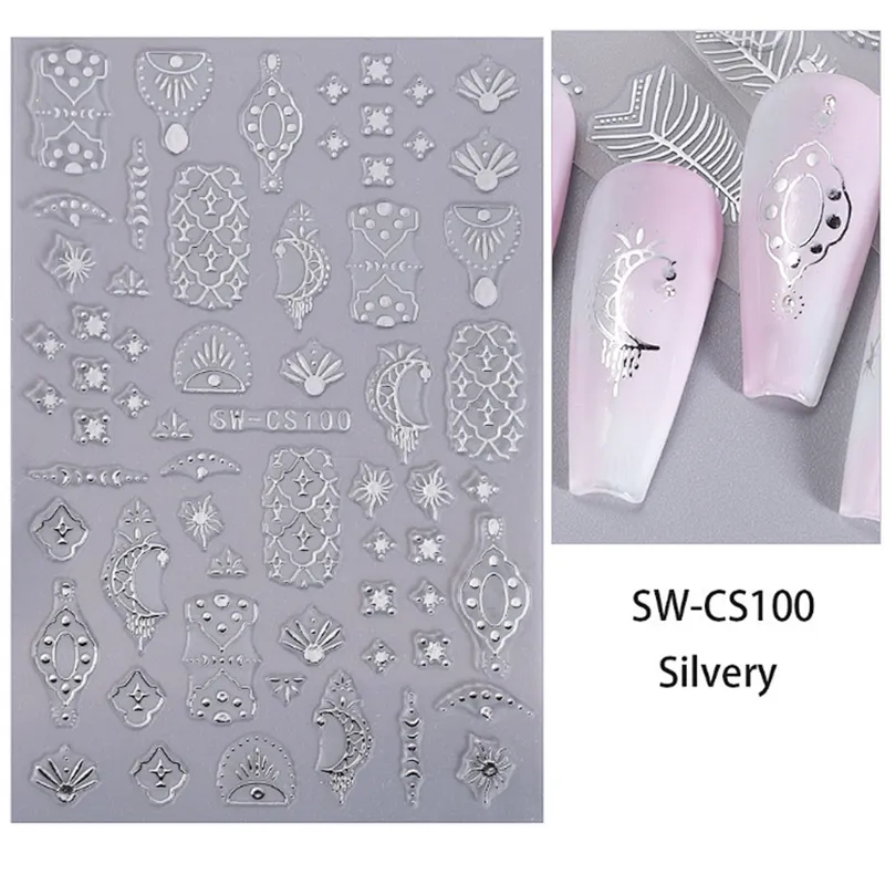 Anomalous Line Nail Stickers