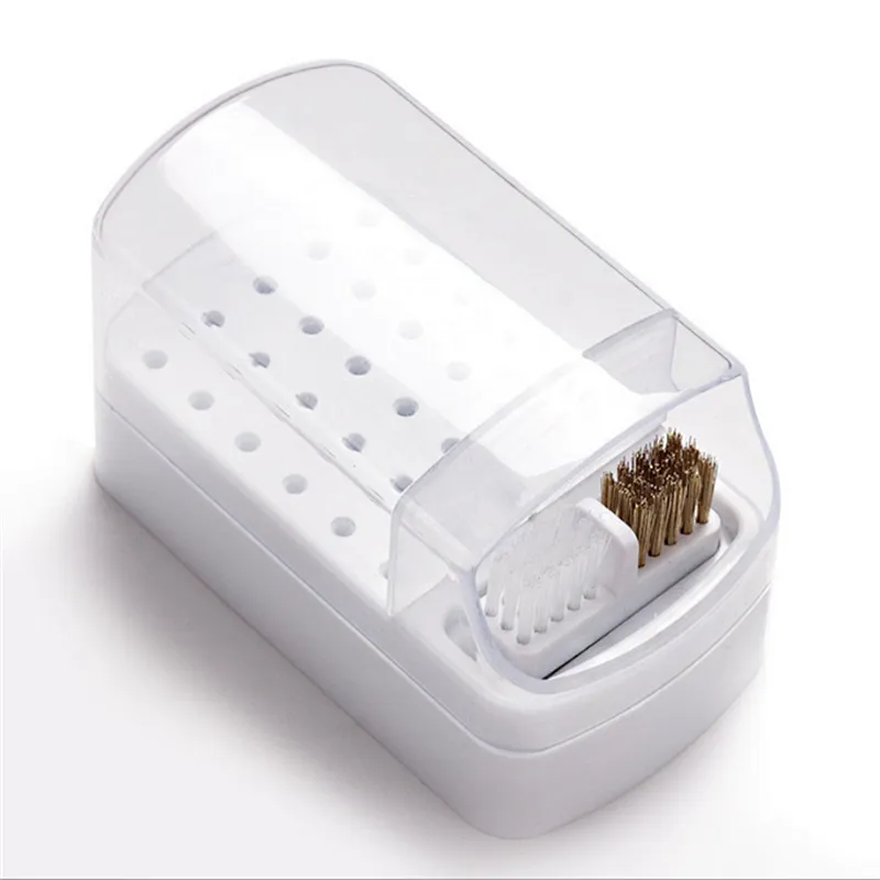 Drill Bits Storage Box With Brush