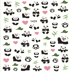 Cute Panda Nail Stickers