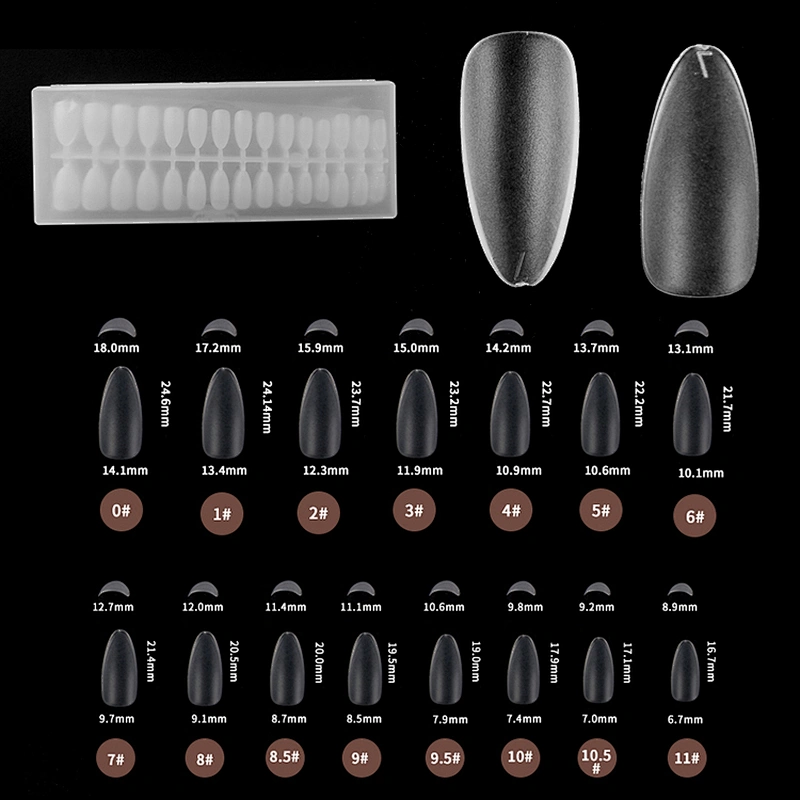 Short Frosted Nail Tips