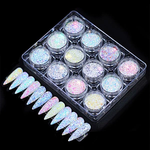 12 Color Strobe Diamond Scallion Powder