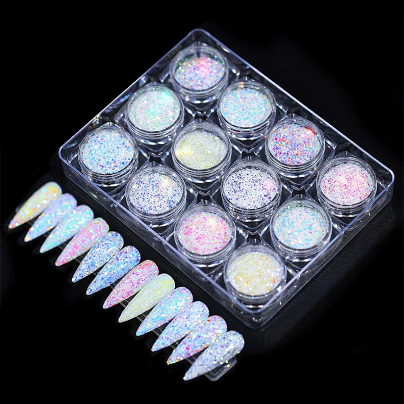 12 Color Strobe Diamond Scallion Powder