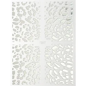 Animal Checkered Snakeskin Nail Stickers