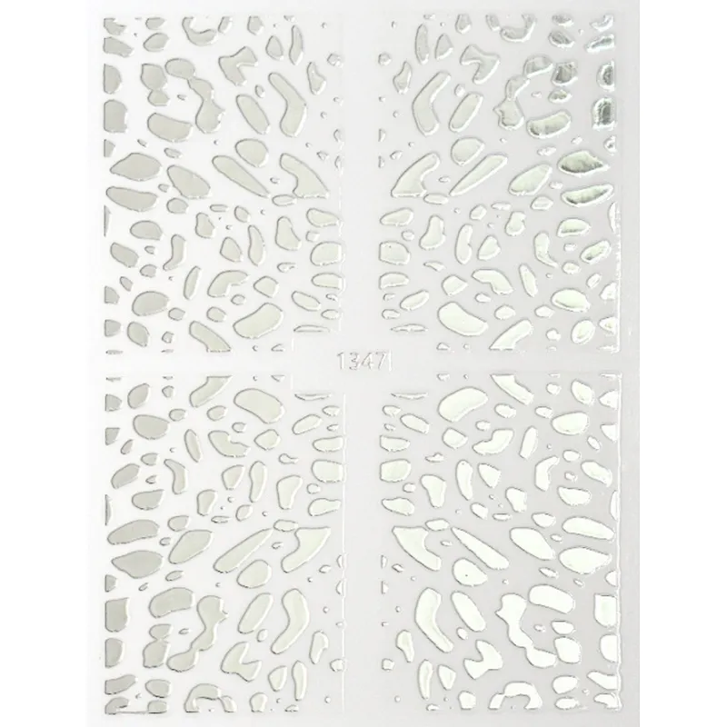 Animal Checkered Snakeskin Nail Stickers