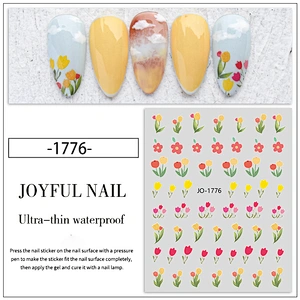 Tulip Floral & Plants Nail Stickers
