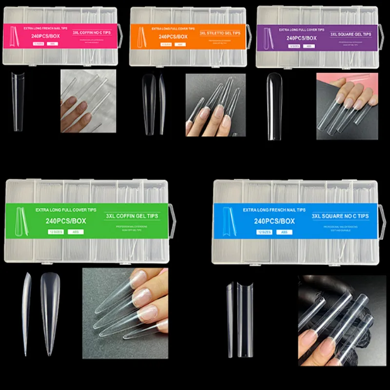3XL Full Cover Nail Tips