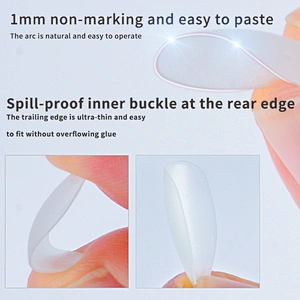Short Frosted Nail Tips