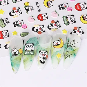 Cute Panda Nail Stickers
