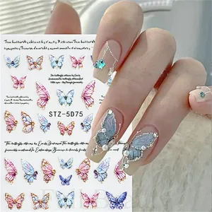 5D Butterfly  Nail Stickers