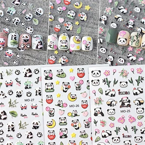 Cute Panda Nail Stickers