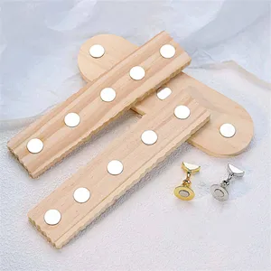 Oval Lace Wooden Nail Display Holder