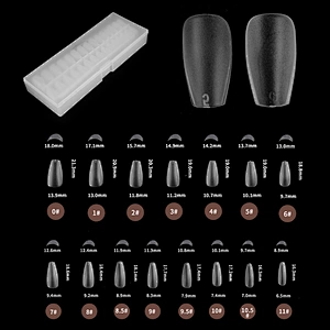 Short Frosted Nail Tips