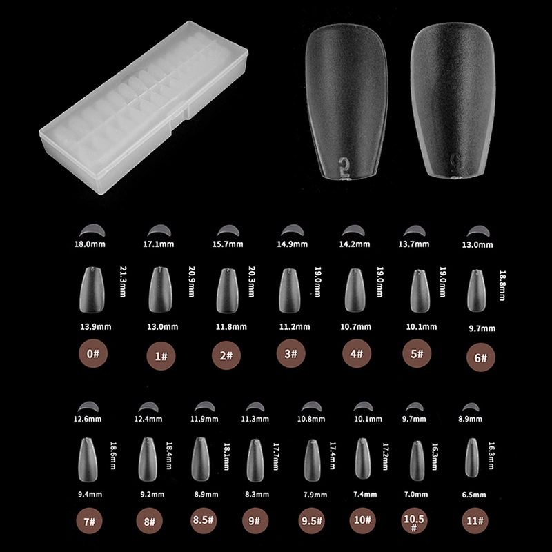 Short Frosted Nail Tips