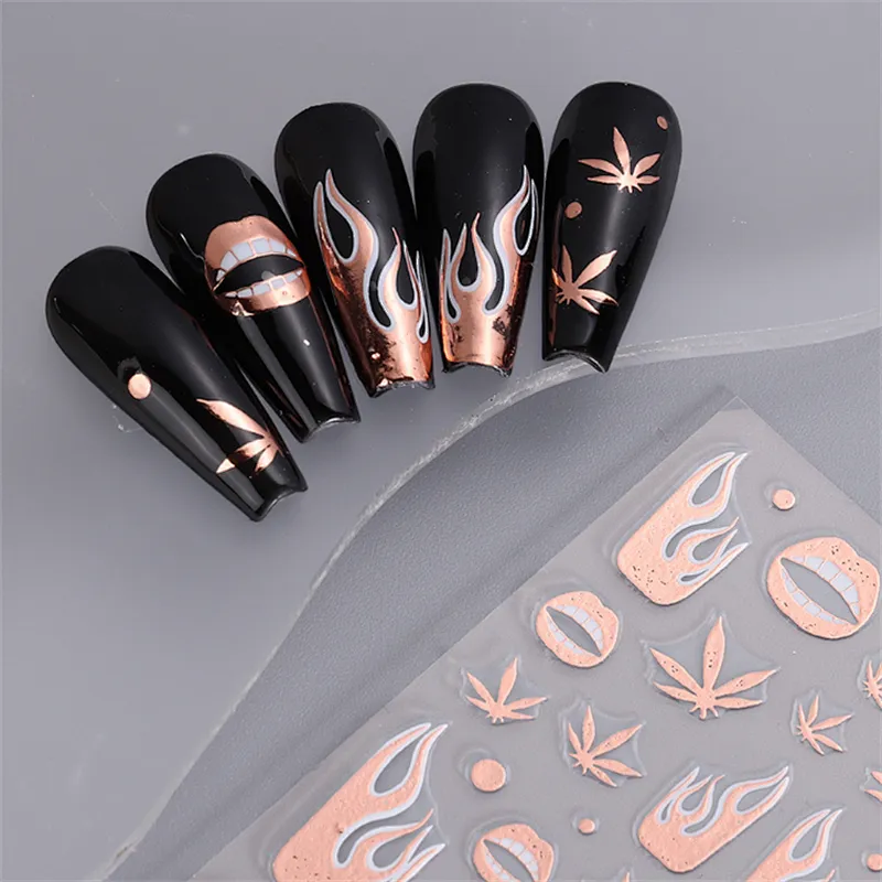 Anomalous Line Nail Stickers