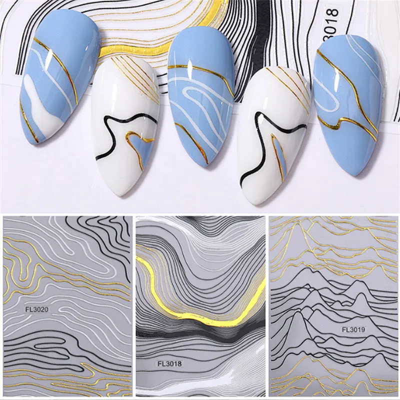 Striped Nail Stickers