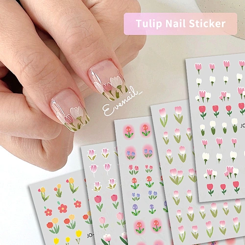 Tulip Floral & Plants Nail Stickers