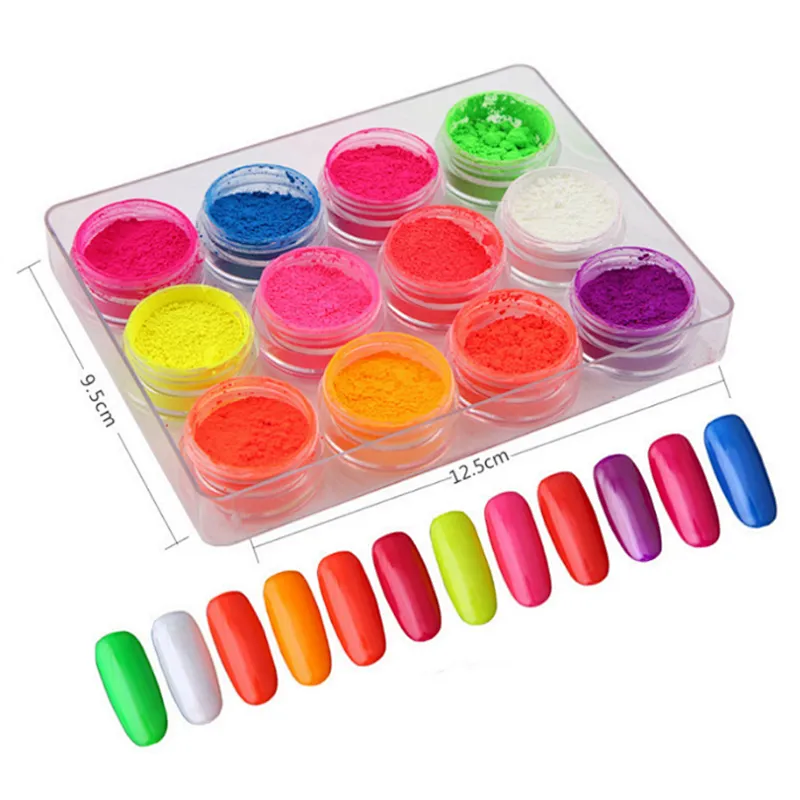 12 Color Sugar Phosphor Halo dye Powder