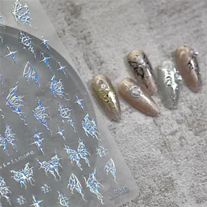 Gothic Letter Crocin Thin Tough Nail Stickers