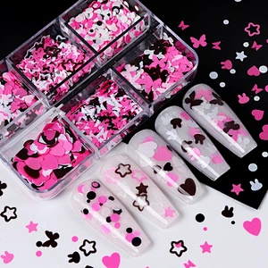Butterfly Rabbit Heart Butterfly Nail Sequins