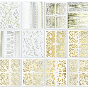 Animal Checkered Snakeskin Nail Stickers