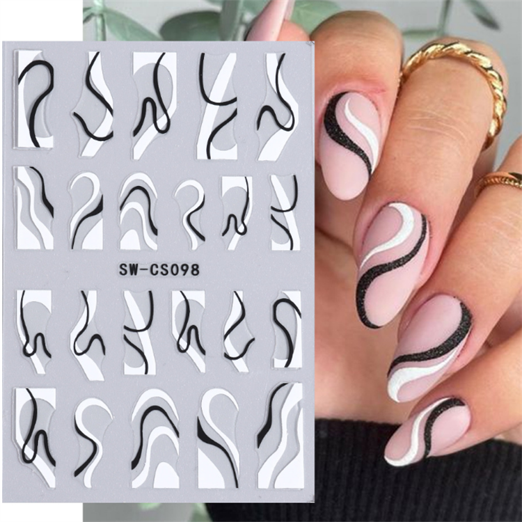Anomalous Line Nail Stickers