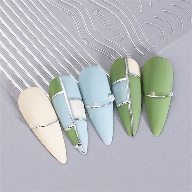 Anomalous Line Nail Stickers