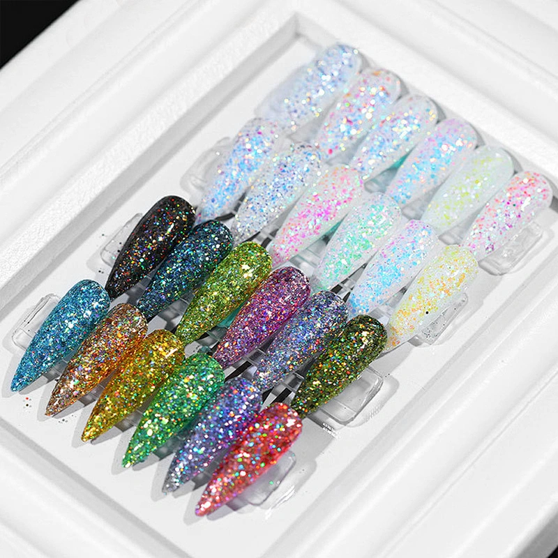 12 Color Strobe Diamond Scallion Powder