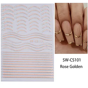 Anomalous Line Nail Stickers