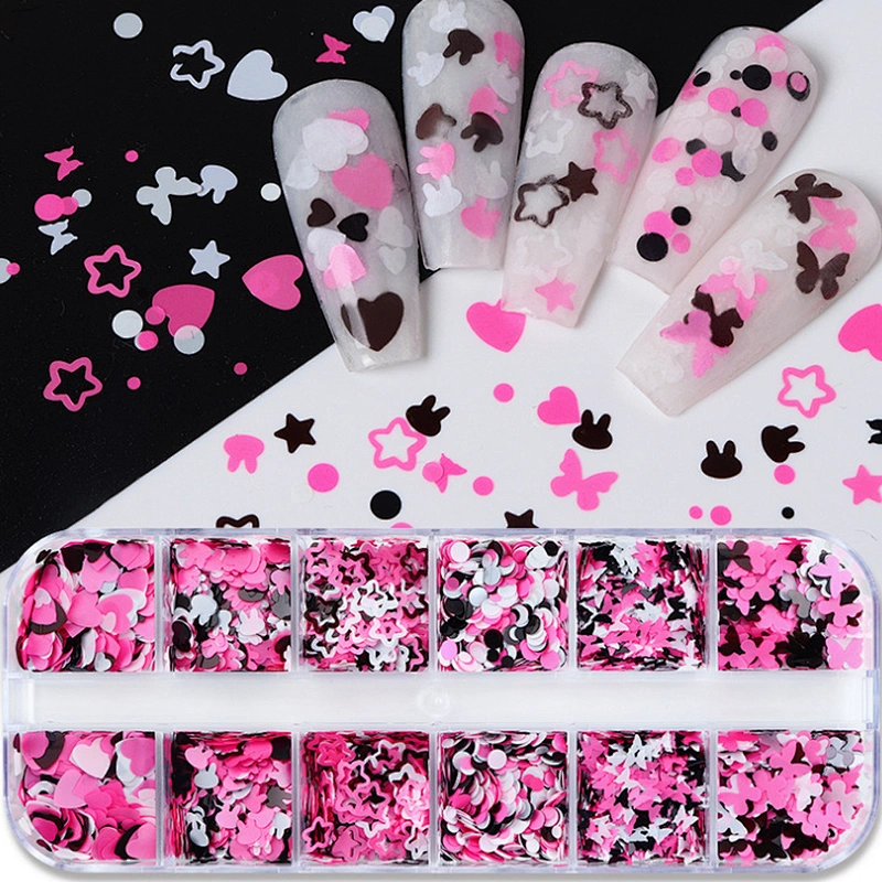 Butterfly Rabbit Heart Butterfly Nail Sequins