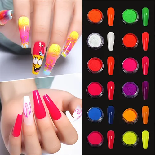 12 Color Sugar Phosphor Halo dye Powder