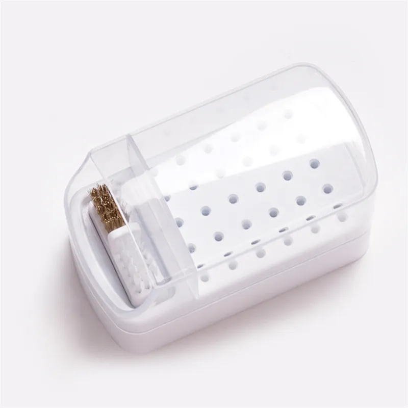 Drill Bits Storage Box With Brush