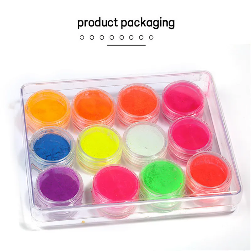 12 Color Sugar Phosphor Halo dye Powder