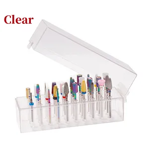 30 Holes Nail Drill Bits Storage Box