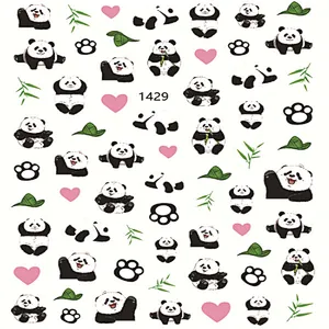 Cute Panda Nail Stickers