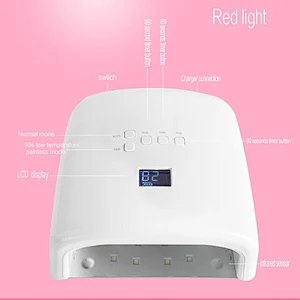Nail Lamp 48W Led UV Gel Nail Polish Curing Lamp Light Dryer（White Light)）