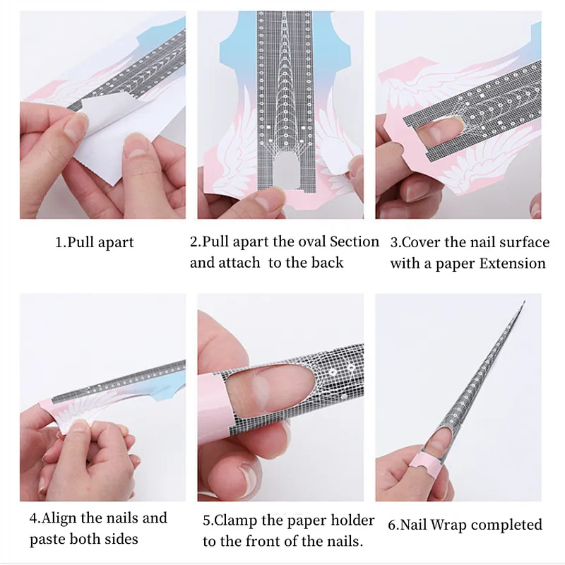 100PCS Extension Butterfly Nail  Form
