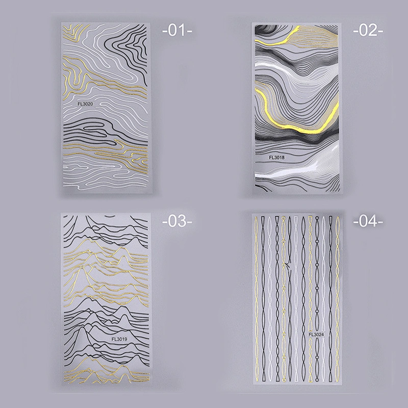 Striped Nail Stickers