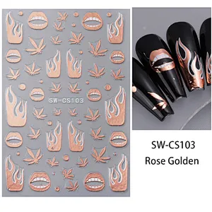Anomalous Line Nail Stickers