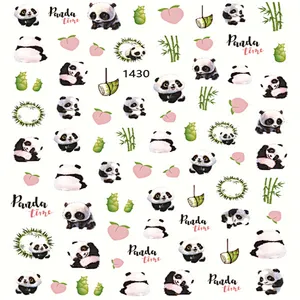 Cute Panda Nail Stickers