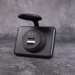 Application of DAMAVO YM1236 USB 2.0 Dual Car Charger Cigarette Lighter Socket 9-36V for RV Bus Truck