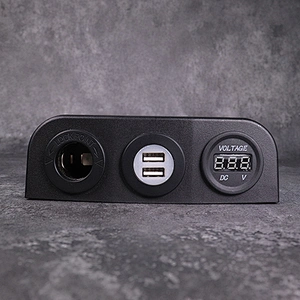 DAMAVO Dashboard 12V dual USB panel mount triple installation parts