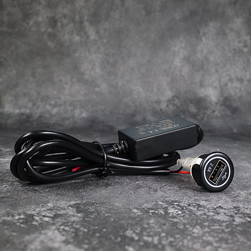 יציאת USB של DAMAVO למטען לרכב עם החלפת מתג רוקר של שקע טעינה בודד